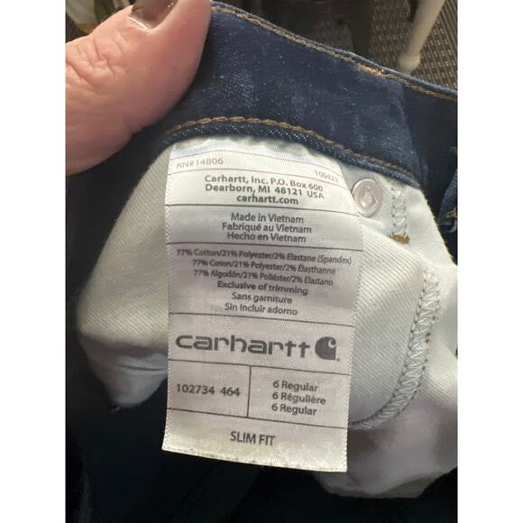 Carhartt womens size 6 slim fit jeans - Picture 5 of 5